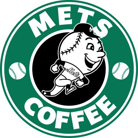 New York Mets Starbucks Coffee Logo vinyl decal